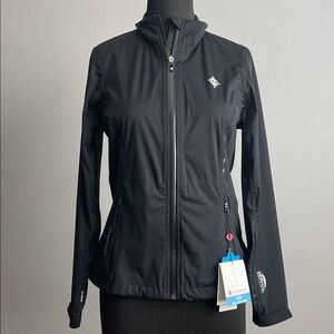 NWT Sunice High End Women's Golf Waterproof Rain Jacket Size XS in Black